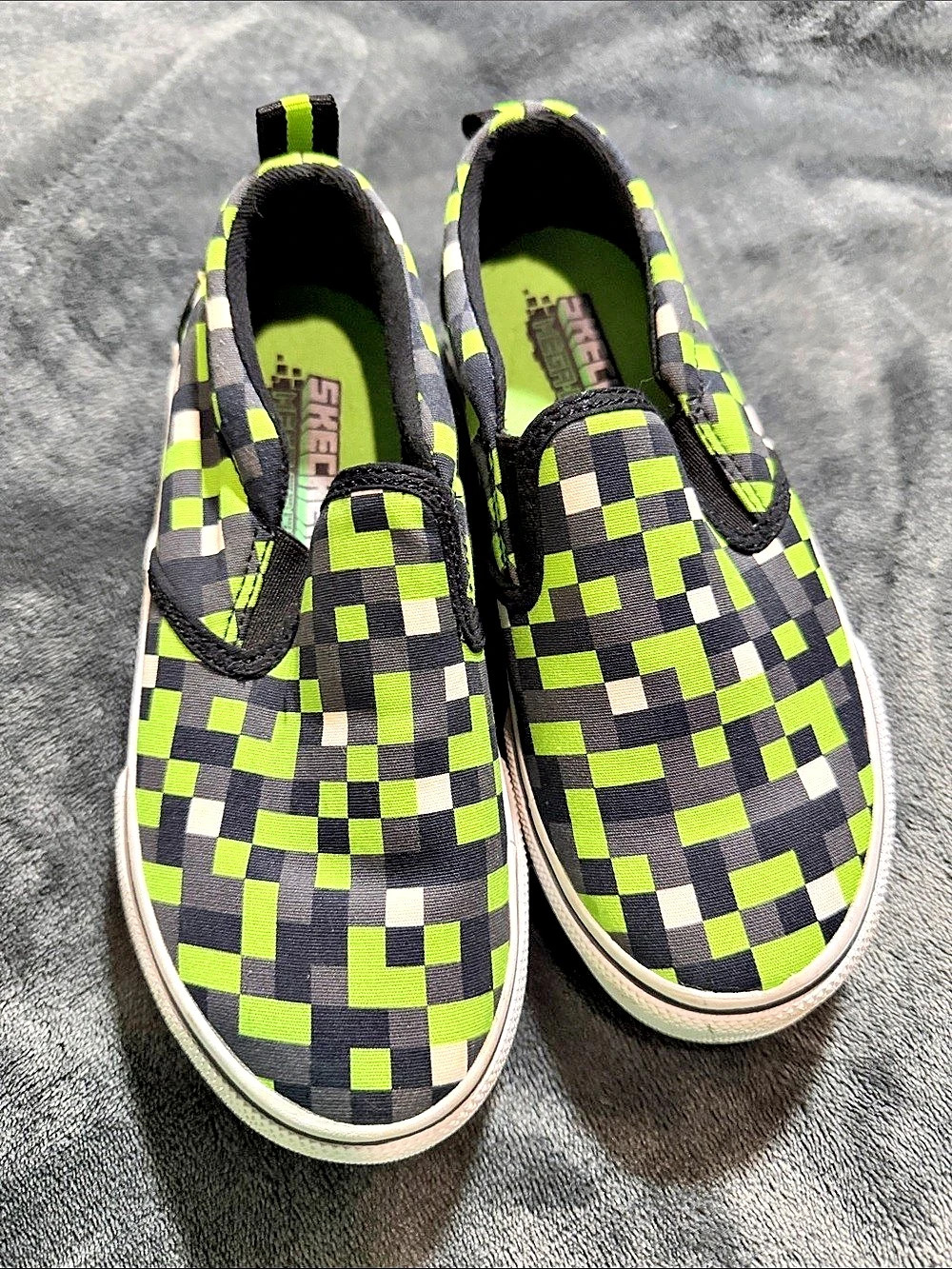 Skechers Mega-Craft Checkered Sneakers Green & Black US 13